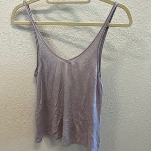 Lululemon Taryn Toomey Heart Opener Knit Cami Faint Mauve Size 6